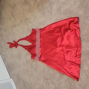 Vintage Red Halter Dress by Bora USA - Size 3XL